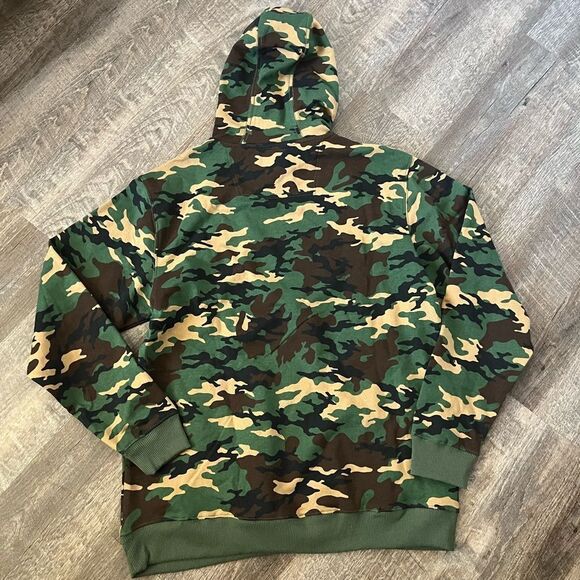 John Deere Core Graphic Logo Hoodie Camo- Size Medium - Picture 2 of 8